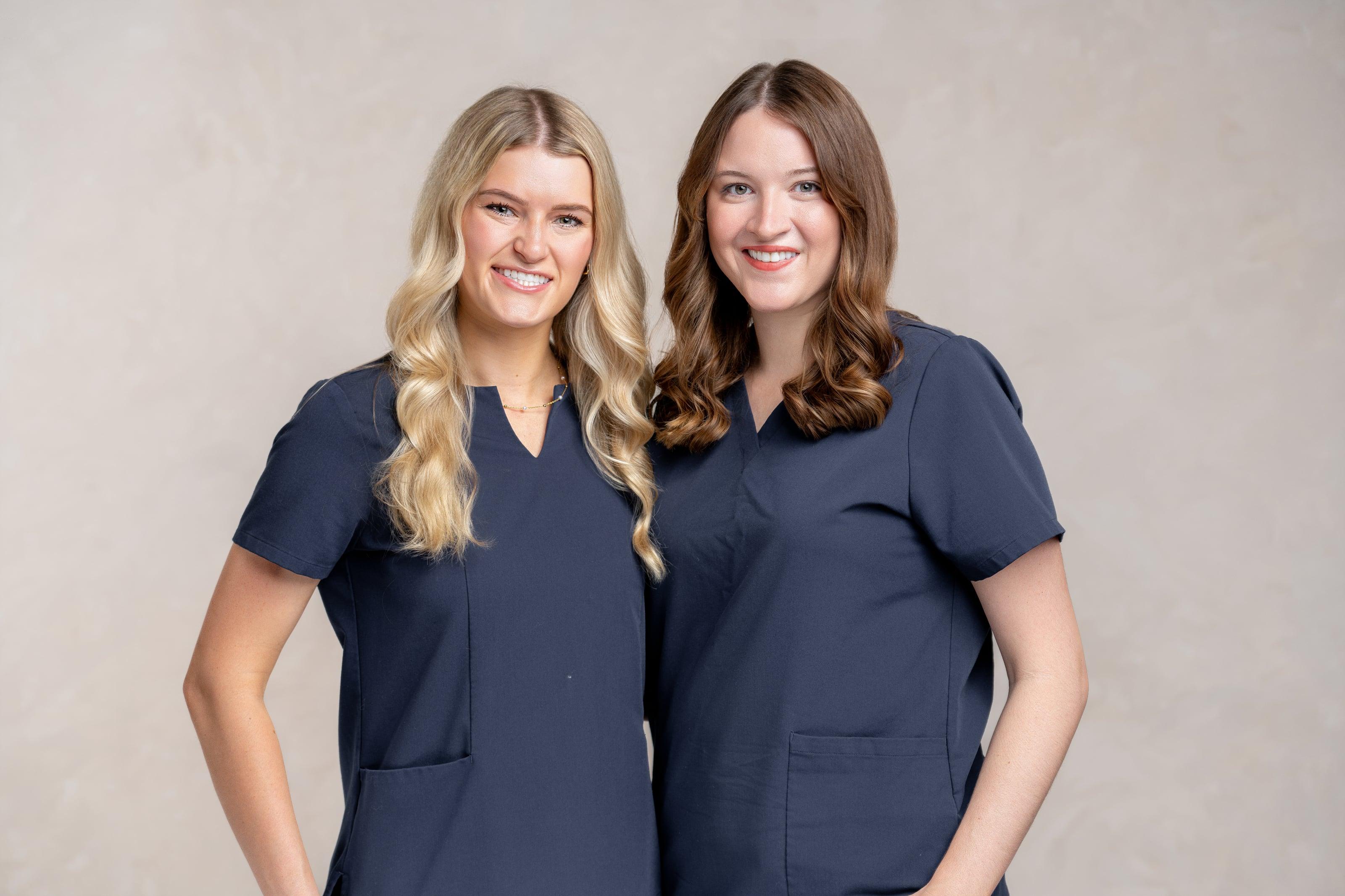 Taylor and JJ, dental hygienists at Le Dentistry